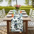 thumbnail image 4 of Table Runners 70 Inches Long Dress Scarves, Blueberry Spring Leaves Farmhouse Coffee/Dining/Kitchen Table Decor, Holiday Table Runner, Farmhouse Botanical Branches 13x70 Inch, 4 of 9