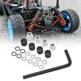 thumbnail image 3 of Alliage d'Aluminium RC Roue Moyeu Écrou Kit, RC Roue Moyeu Vis Ensemble Usure Imperméable pour l'Entretien Noir, 3 of 8