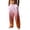 Orange#9527, variant on BOOMNY Mens Hawaii Linen Pants Wide Leg Pants for Men Loose Fit Elastic Waist Drawstring Tropical Graphic Summer Beach Pant With Pocket