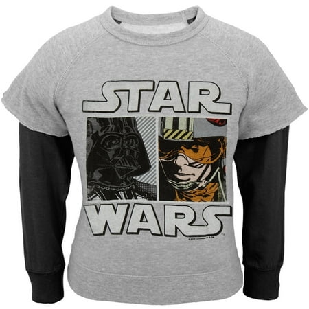 Star Wars - Faces University Juvy Reversible Crewneck Sweatshirt