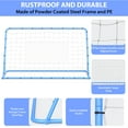 thumbnail image 2 of Filet de Rebond de Soccer Multisport Ajustable 6 X 4 Pi, Cadre en Acier Robuste et Résistant à la Rouille, Équipement d'Entraînement Portable pour Soccer, Baseball, Volleyball, Assemblage Facile, Comprend une Planche de Rebond, 2 of 7