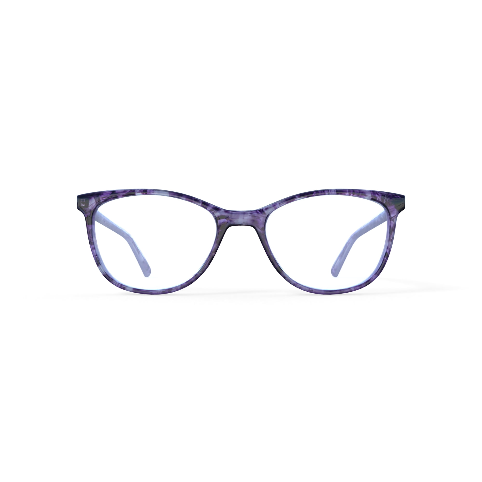Womens Markum Rx'ble Eyeglasses with Case, Purple Floral