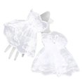 thumbnail image 4 of Un par de guantes románticos de encaje negro gótico para Halloween Cosplay, 2 piezas (blanco), 4 of 4