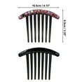 thumbnail image 2 of 1 Pc Women Comfortable Hair Insert Comb for Straight Thick Hair Assorted Color Resin Rhinestone, 2 of 3