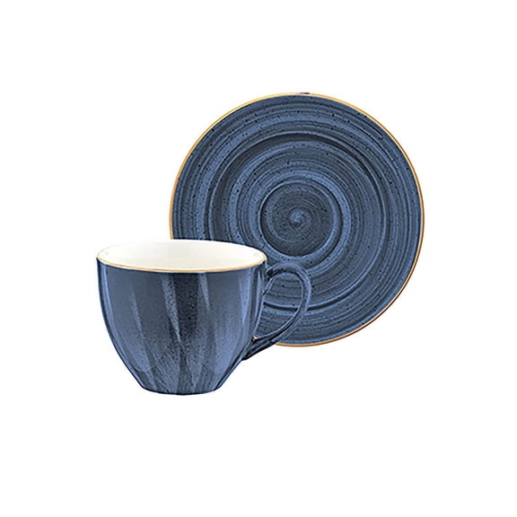 Dusk Bistro 3 oz. Espresso Cup Saucer Set for 4