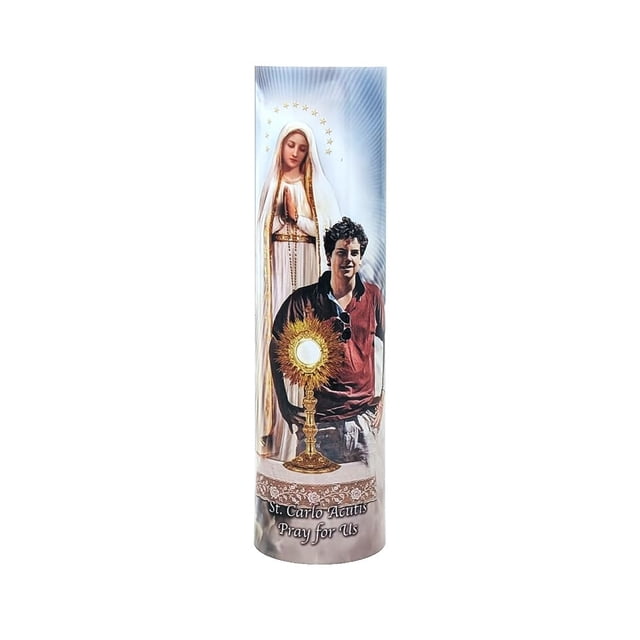 Vela de oración LED THE SAINTS COLLECTION San Carlo Acutis