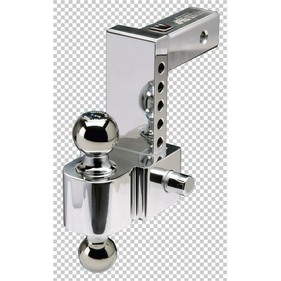 Fastway Trailer 6in Adjustable Pin Style Hitch Ball Mount Class III 2 in Receiver, 10000 lbs