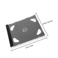thumbnail image 2 of Moluckfu 8Ud Caja De Plástico Transparente Para Almacenamiento De Discos Cd, 2 of 8