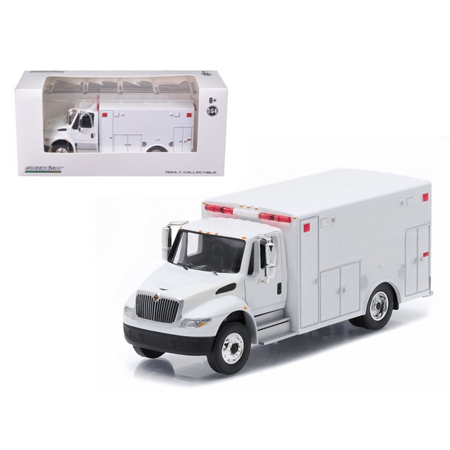 2013 International Durastar Ambulance White Hobby exclusivo 1/64 modelo fundido a presión por Greenlight Greenlight 33041