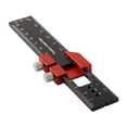 thumbnail image 2 of Woodworking Ruler Pocket Ruler Layout Tool Aluminum Alloy Ruler with Slide Stop 160mm, 2 of 9