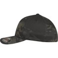 thumbnail image 3 of Yupoong - Gorra Flexfit Camuflaje (Negro, Multicam), 3 of 5