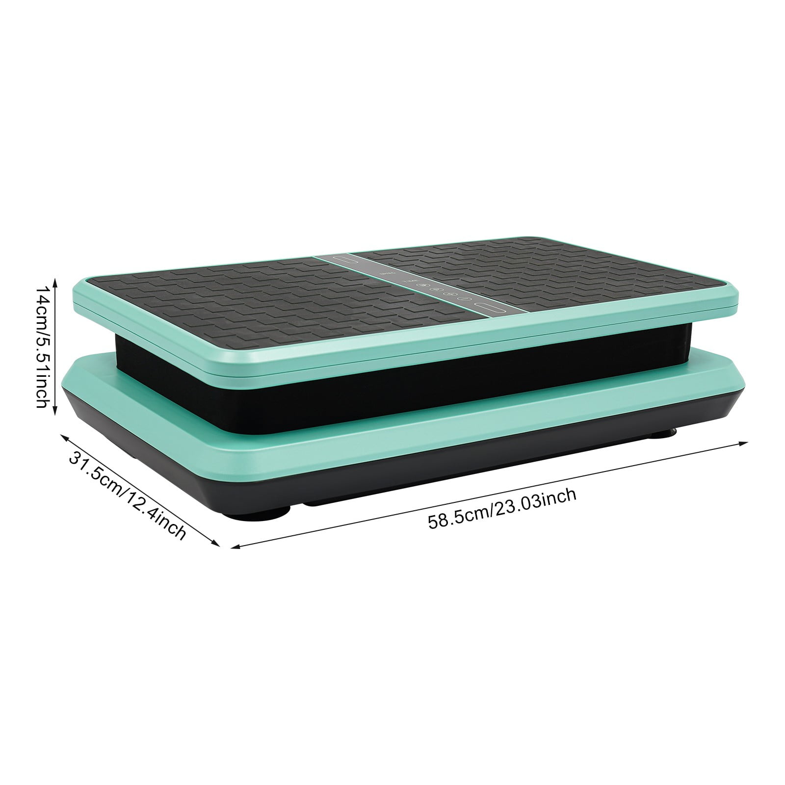 ToppiJoy Vibration Plate Exercise Machine, Remote Whole Body Workout Vibration Platform Loop Bands for Weight Loss, Shaping Green