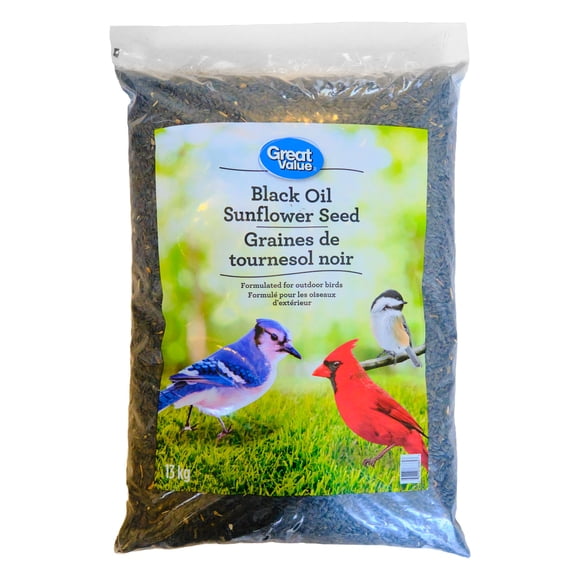 Great Value Wild Bird Food Black Oil Sunflower 13KG