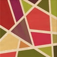 thumbnail image 1 of Ahgly Company Tapis d'Aire Intérieur Lavable à la Machine, Carré, Transitionnel, Rouge, 8 Pieds Carré, 1 of 7