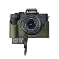 thumbnail image 2 of GadgetCom Camera Half Case Compatible with Panasonic Lumix G100K / G100D , Anti-Slip PU Leather Shell Protective Cover, 2 of 5