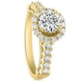thumbnail image 3 of Pompeii 1 3/4Ct Halo Diamond Engagement Ring in White or Yellow Gold Lab Grown (FG,VS), 3 of 4