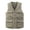 Khaki, variant on uikmnh Mens Vests Casual Men's Plus Size V Neck Pocket Vest Casual Clip Outerwear for Everyday Wear Size:2XL