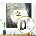 thumbnail image 3 of Designart "Meditative Movement In Grey And Black" abstract spirals Square Mirror For Wall Decor - Large Grey Square Printed Wall Mirror Art - Square Modern Mirror - Wall Mounted Square Mirror, 3 of 5