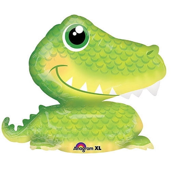35 inch 3D Alligator Foil Mylar Balloon - Party Supplies Decorations