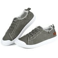thumbnail image 2 of JENN ARDOR Women Canvas Shoes Running Walking Flats Slip on Sneakers Fashion Platform Non Slip Athletic Shoes, 2 of 8