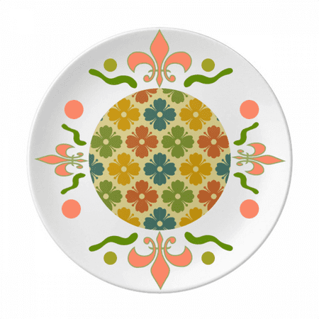 

Candy Color Flowers Grass Petals Flower Ceramics Plate Tableware Dinner Dish