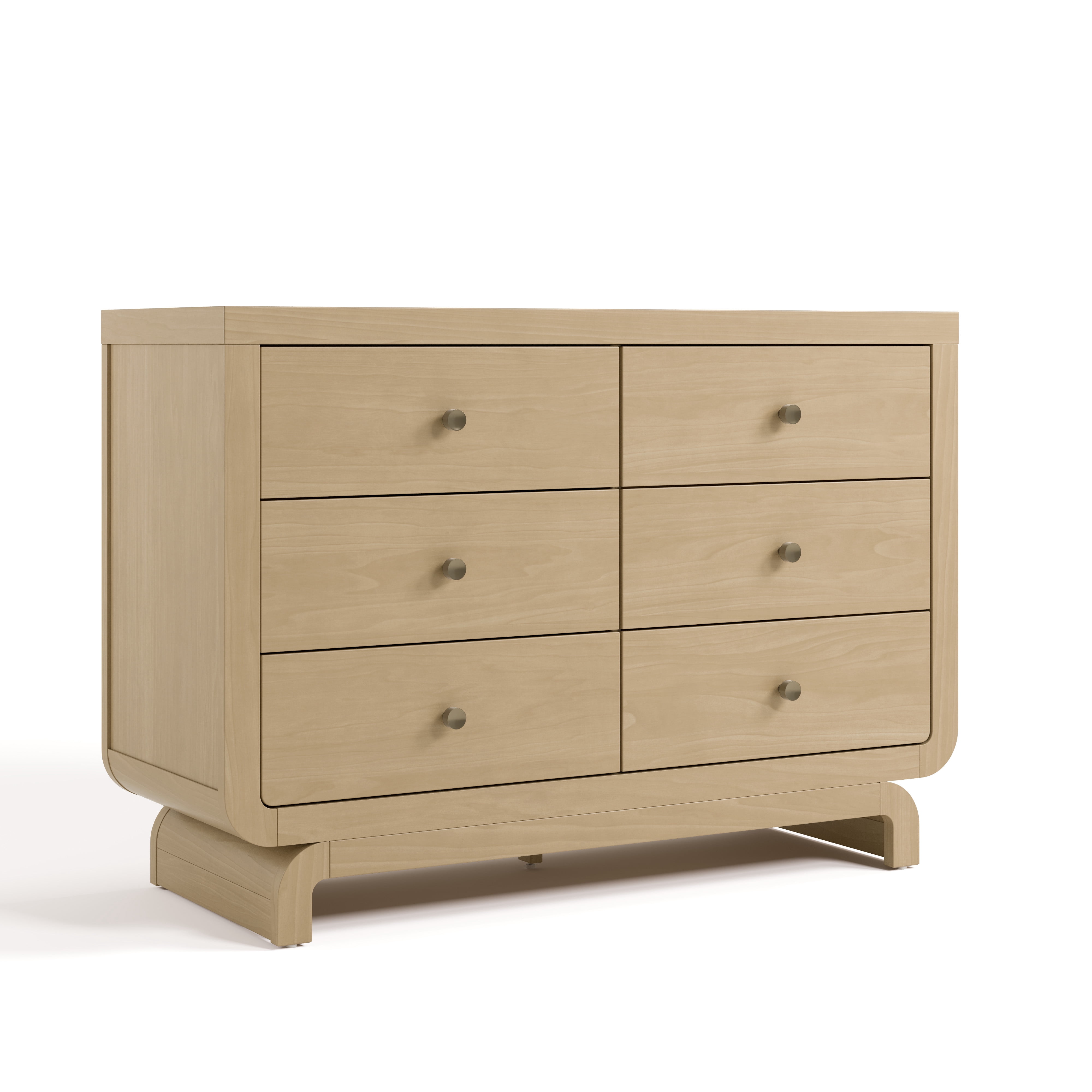 Art of Nursery by Storkcraft Santorini 6 Drawer Nursery Double Dresser, Driftwood