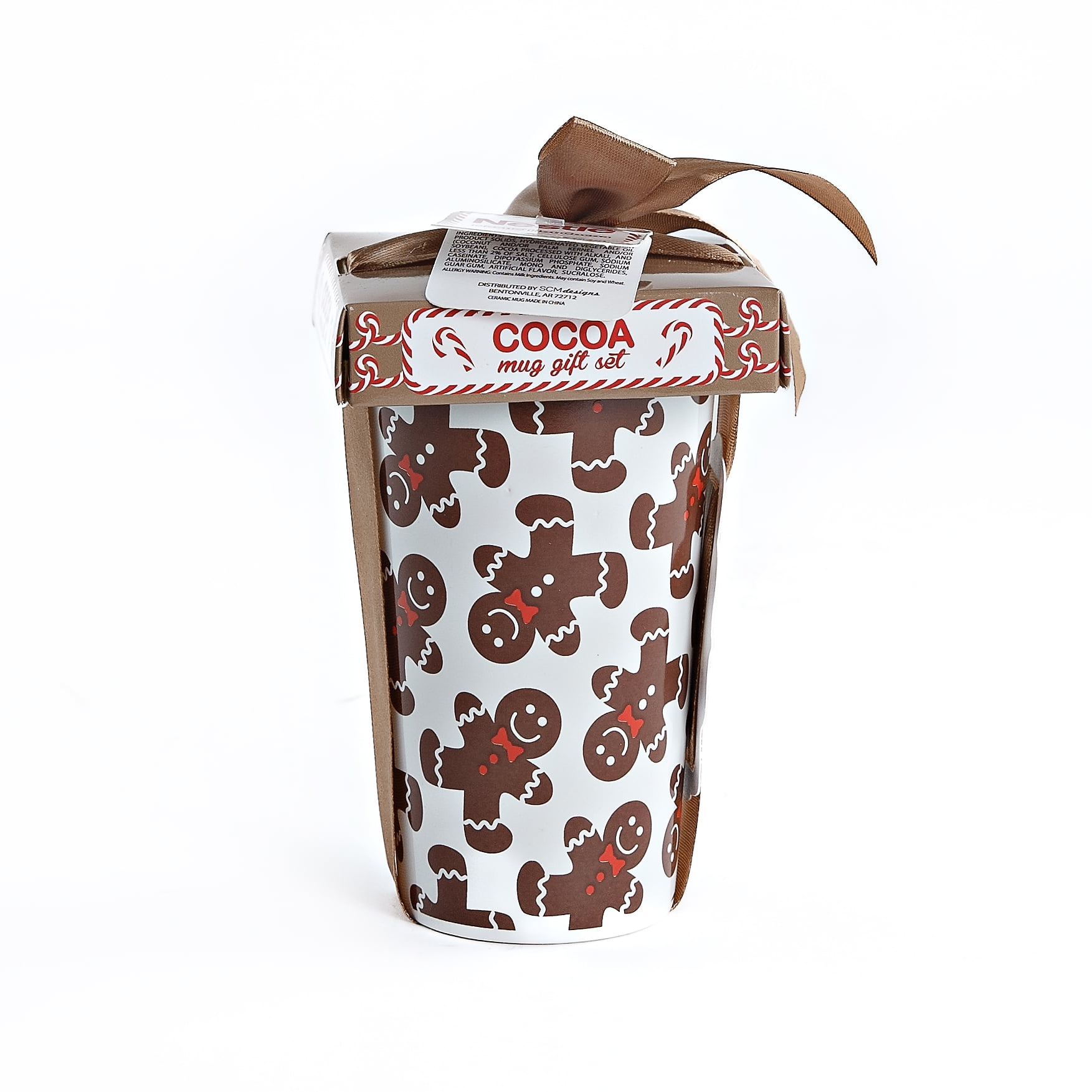 SCM Designs Gingerbread Man Latte Mug with Nestle Cocoa Gift