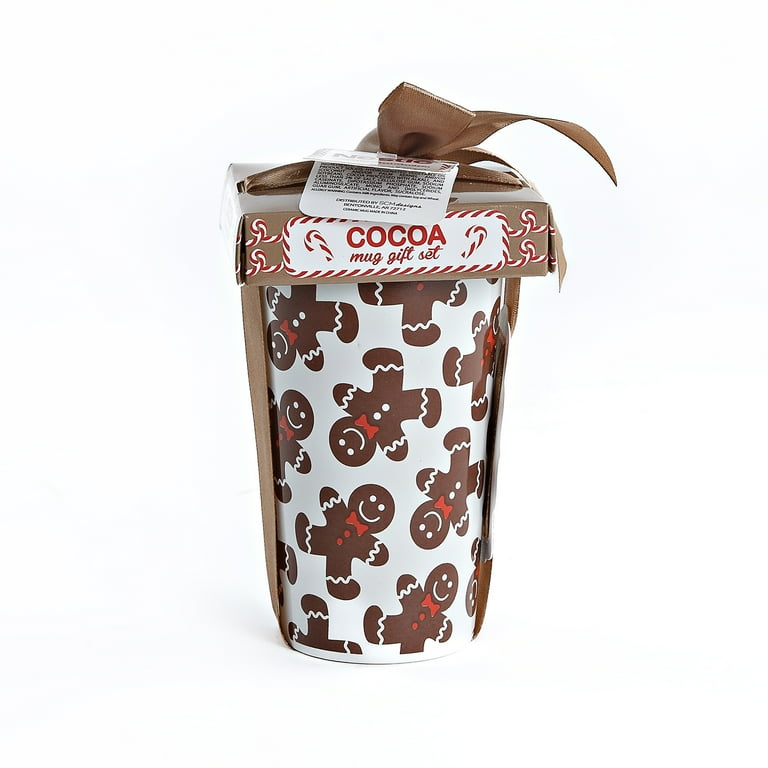 SCM Designs Gingerbread Man Latte Mug with Nestle Cocoa Gift