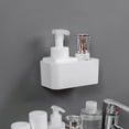 Minimalist White Wall Mounted Sundries Container Without Lid Self Non
