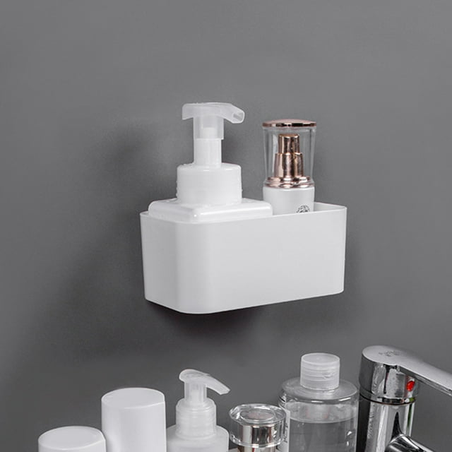 Stylish Wall Mounted Storage Rack for Household Organization - Versatile Sundries Container for Bathroom Kitchen and Living Room Enhancements