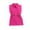 Hot Pink, variant on PINQI Wedding Kid Girls Dress Little Medium Child Girls Summer Dress Sleeveless Solid Color Lapel Collar Waist Above the Knee Casual Dress