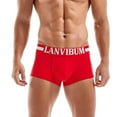 thumbnail image 3 of PEASKJP Panties for Men Big and Tall Mens Underwear Boxer Briefs Breathable and Soft with Fly Trunks (Red,XXL), 3 of 4