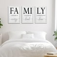 thumbnail image 3 of Family Canvas Wall Art Black and White Family Home Wall Decor-Family Word Sign Canvas Prints Picture Painting Modern Artwork Family Room Decorations for Bedroom Living Room Home Decor 12"x16", 3 of 6