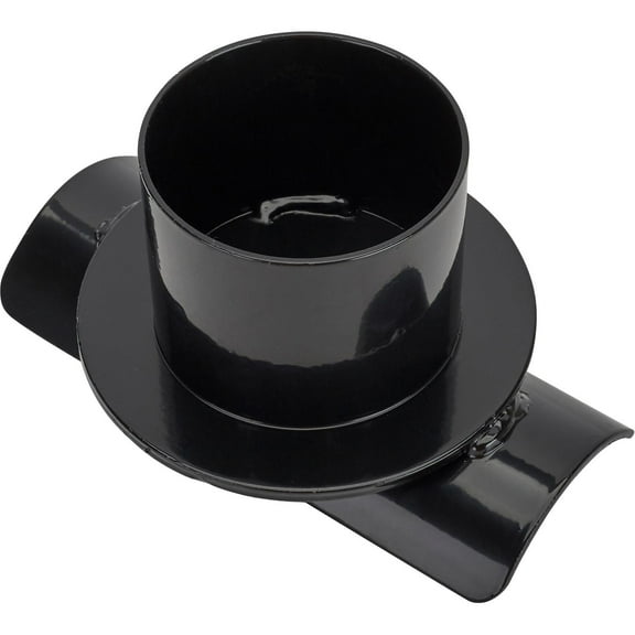 Speedway Motors Universal Lower Coil Spring Mount Perch for 3 Inch Axle Tube, Weld-On, Compatible with 3 3/8" I.D. to 5" O.D. Springs, Black Painted Steel Construction, Sold Individually