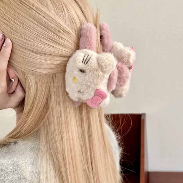 Clip de agarre de peluche ZHIPENG Hello Kitty tiburón de gato doble cara accesorios de disco nuevo