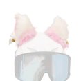 thumbnail image 1 of Orejas de peluche desmontables para un divertido detalle de casco. Dije de casco con orejas de gato, 1 of 8