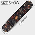 thumbnail image 3 of Yayeee Double Oven Mitt Kitchen Heat Resistant Baking 35" x7" Quilted Glove, Black Floral Pattern, 3 of 6