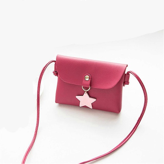 Bolso bandolera pequeño para guardar artículos de uso diario, bolso de mano para niñas, para guardar monedas, color rojo