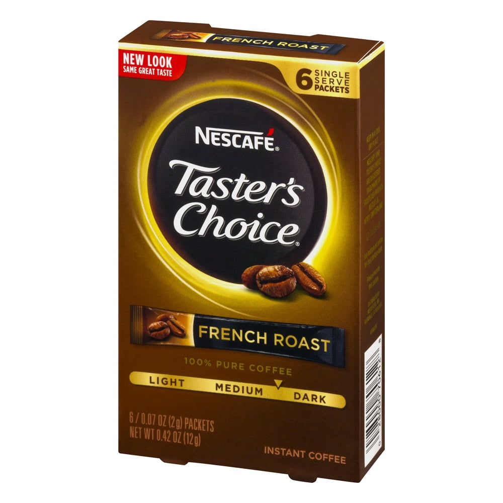 Nescafe Taster's Choice Instant Coffee French Roast Single Serve Packets - 6 CT