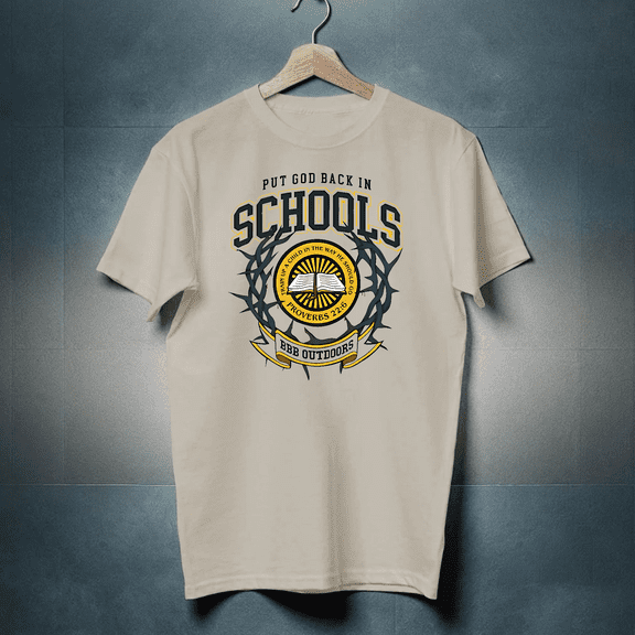 Nice Put God Back In Schools Bbb Outdoors T-shirt