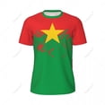 thumbnail image 2 of Exclusive design Burkina Faso Flag Grain 3D Printed Men For Running Bike Soccer Tennis Fitness Sports tshirt Mesh Fans T-shirt, 2 of 8