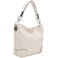 thumbnail image 1 of Bolso de hombro Hobo ALYSSA Ivory con herrajes Big Snap Hook, 1 of 7