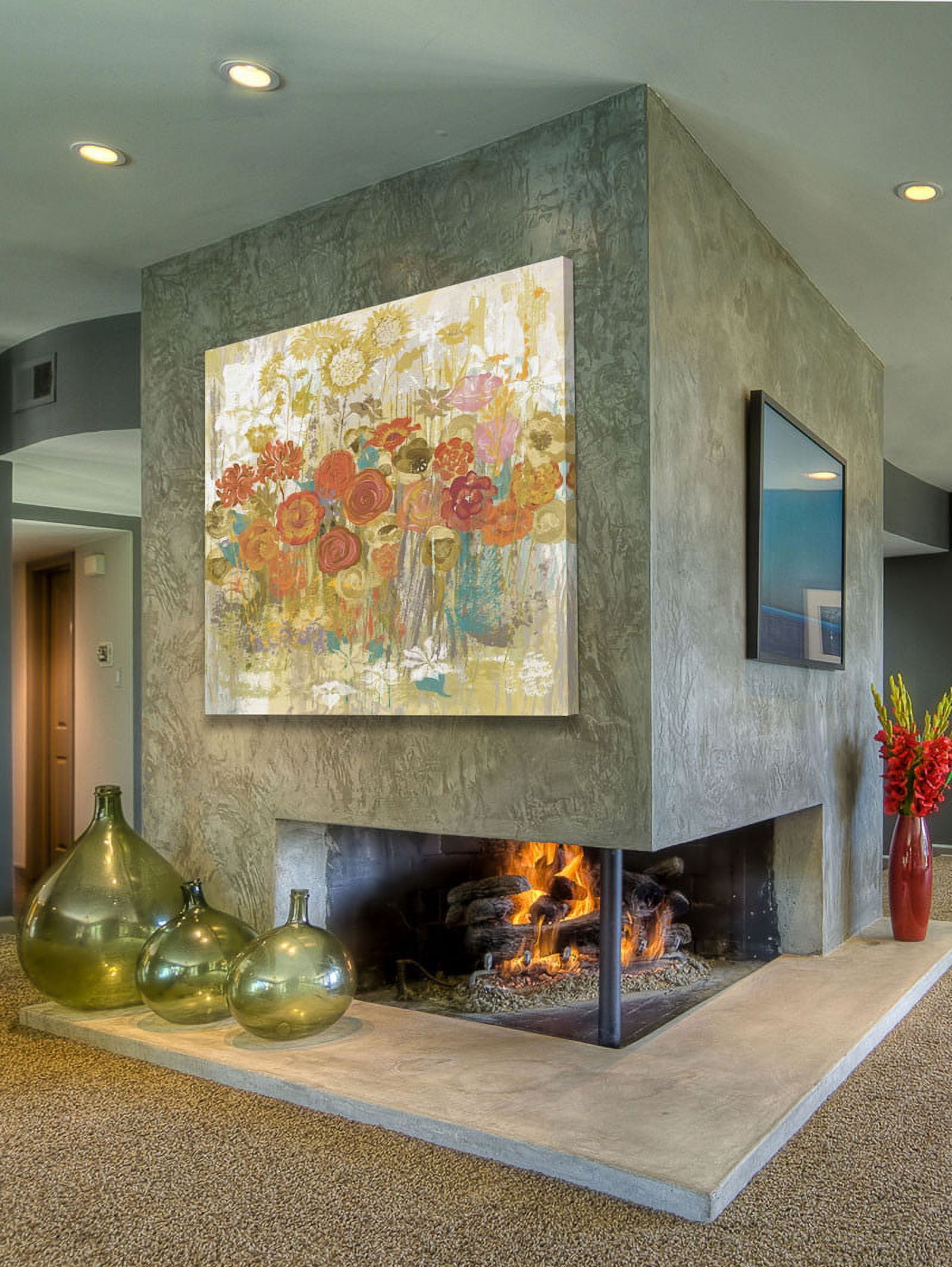 Marmont Hill "Floral Frenzy" Painting Print on Canvas