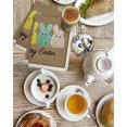 thumbnail image 4 of Easter Kitchen Dish Towels for Drying Dishes Set of 3, Colorful Bunny Spring Cartoon Cute Rabbits Brown Waffle Weave Microfiber Hand Tea Bathroom Towels Quick Dry & Absorbent Towel 15.7x23.6, 4 of 7