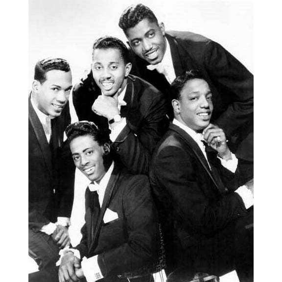 The Temptations Motown recording artists 8x10 photo line-up