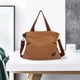 thumbnail image 5 of Bolso bandolera de lona para mujer, bolso de lona artístico de moda para el tiempo libre marrón, 5 of 5