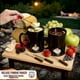 thumbnail image 2 of Juego de fondue Evelots para chocolate, queso y dulces (paquete de 2). Mini tazas de cerámica para fondue con 4 tenedores y 8 velas, ideal para citas, cumpleaños y bodas., 2 of 5