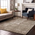 thumbnail image 4 of HomeRoots 679164 5 x 8 ft. Taupe Beige & Ivory Abstract Transitional Washable Machine Made Rectangle Area Rug with UV Protection, 4 of 9