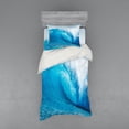 thumbnail image 2 of Ambesonne Ocean Bedding Set 4 Pcs, Extreme Water Sports, Queen, Aqua White, 2 of 3