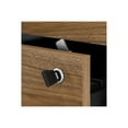 thumbnail image 5 of BBF Jamestown - Table with 2-drawer lateral filing cabinet - with hutch - fresh walnut - white base, 5 of 7